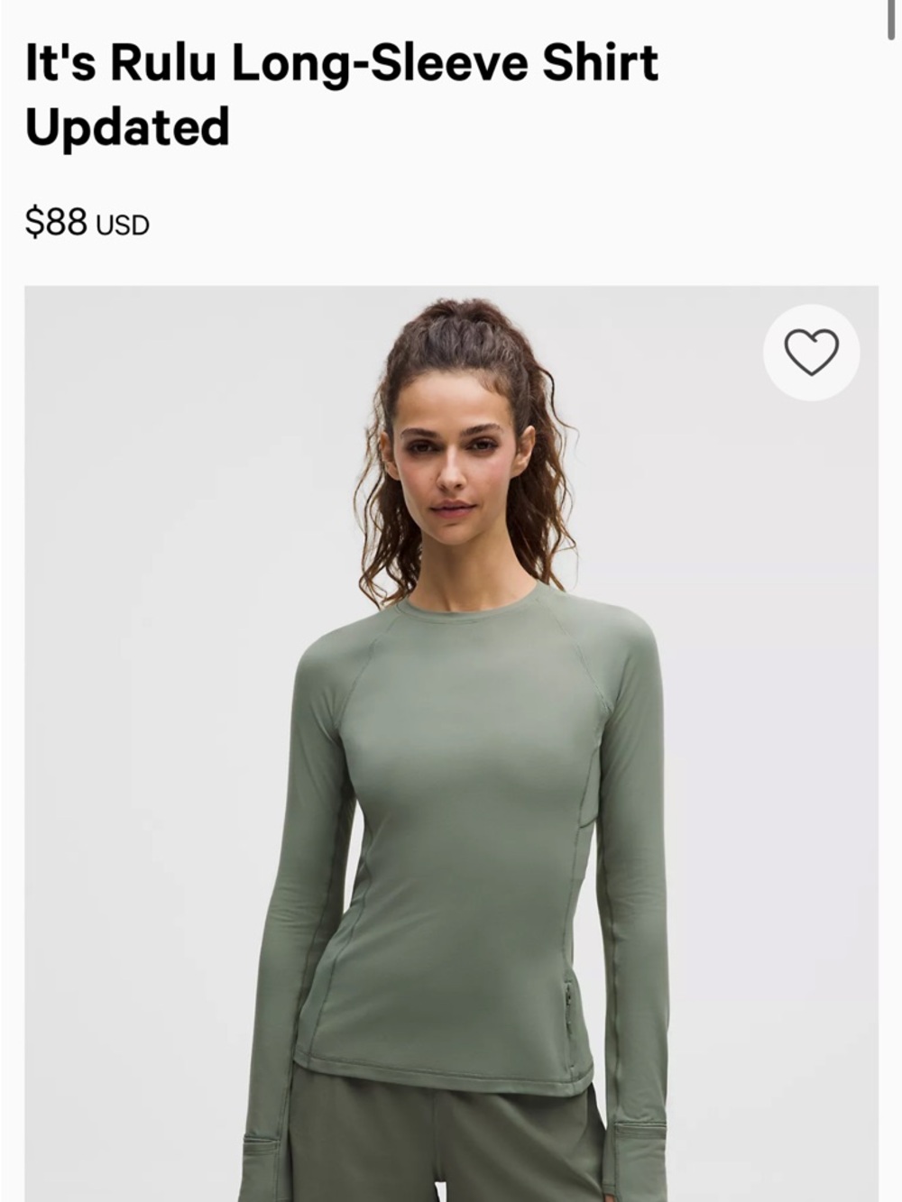 Lululemon It's Rulu Long-Sleeve Shirt Size 4 Like New - Picture 11 of 16